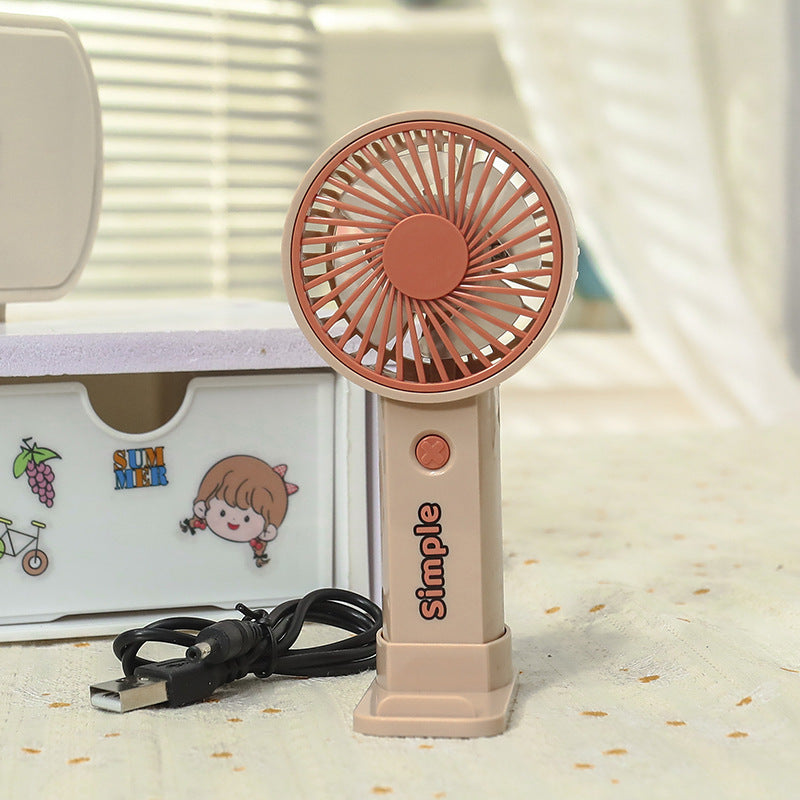 Women Portable Hand Fan with Rechargeable USB Port and Lightweight Construction Bowlift