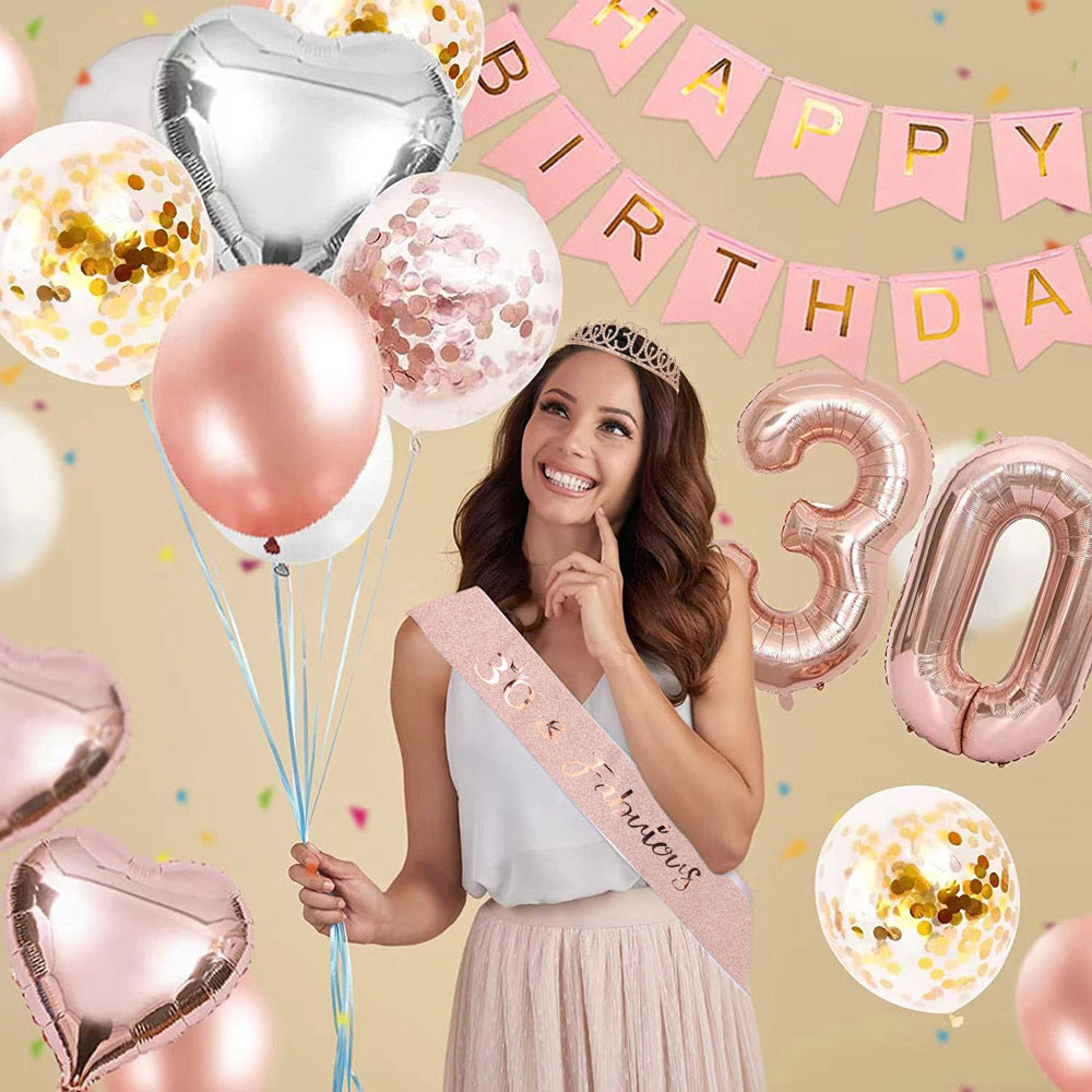 Women Crystal-Embellished Birthday Crown with Personalized Sash Bowlift