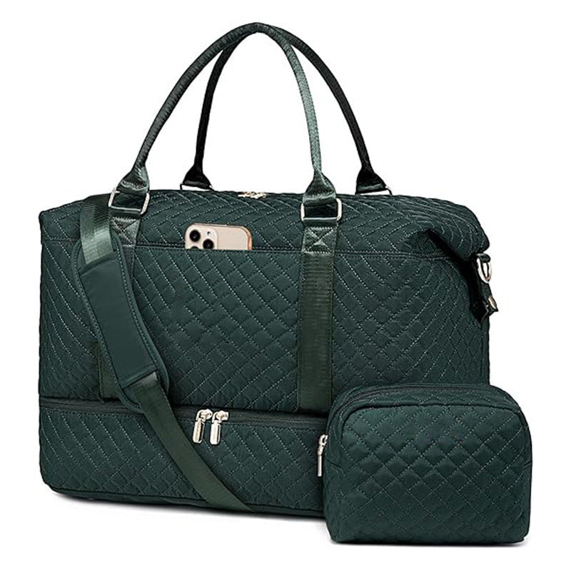 Versatile Quilted Weekend Bag Bowlift