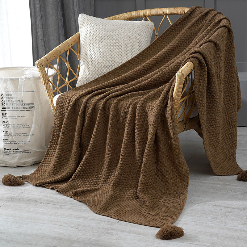 Ladies Elegant Waffle Structure Blanket Bowlift