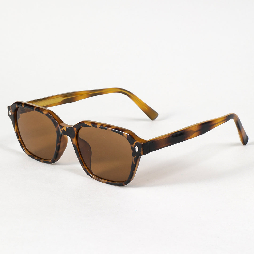 Women's rectangular sunglasses with trendy transparent frame Bowlift