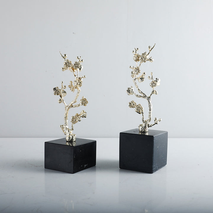 Artistic Silver Blossom Tree Sculpture