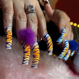 Exotic Animal Print Artistic Press-On Nails Bowlift