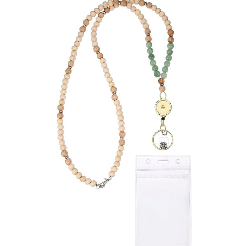 Beaded ID Badge Lanyard Bowlift 178815*10mm8596