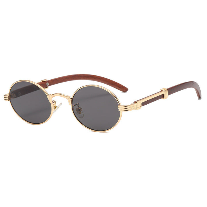 Elegant round sunglasses with high-quality metal frame Bowlift