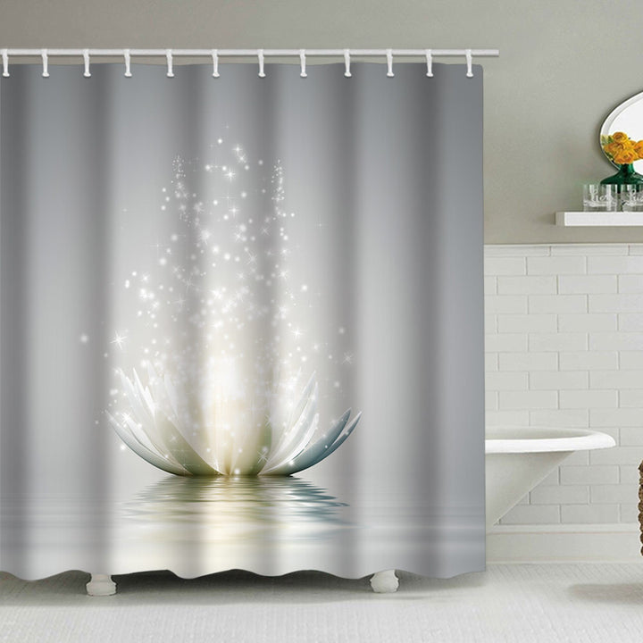 Tranquil Zen Nature Shower Curtain Bowlift