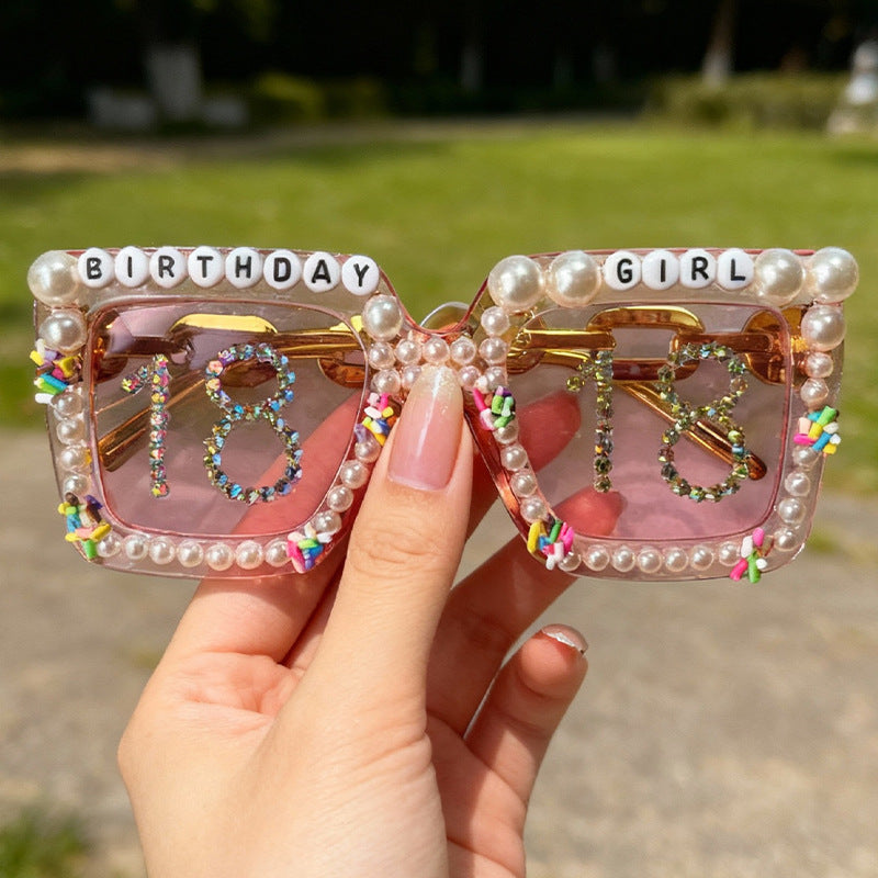Birthday Celebration Themed Sunglasses Bowlift