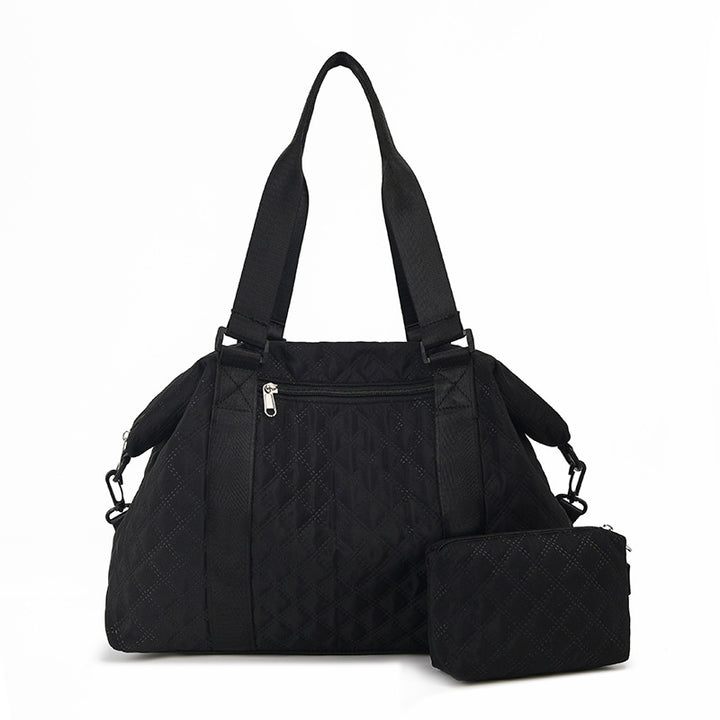 Multi-Functional Quilted Travel Duffle Bag Bowlift