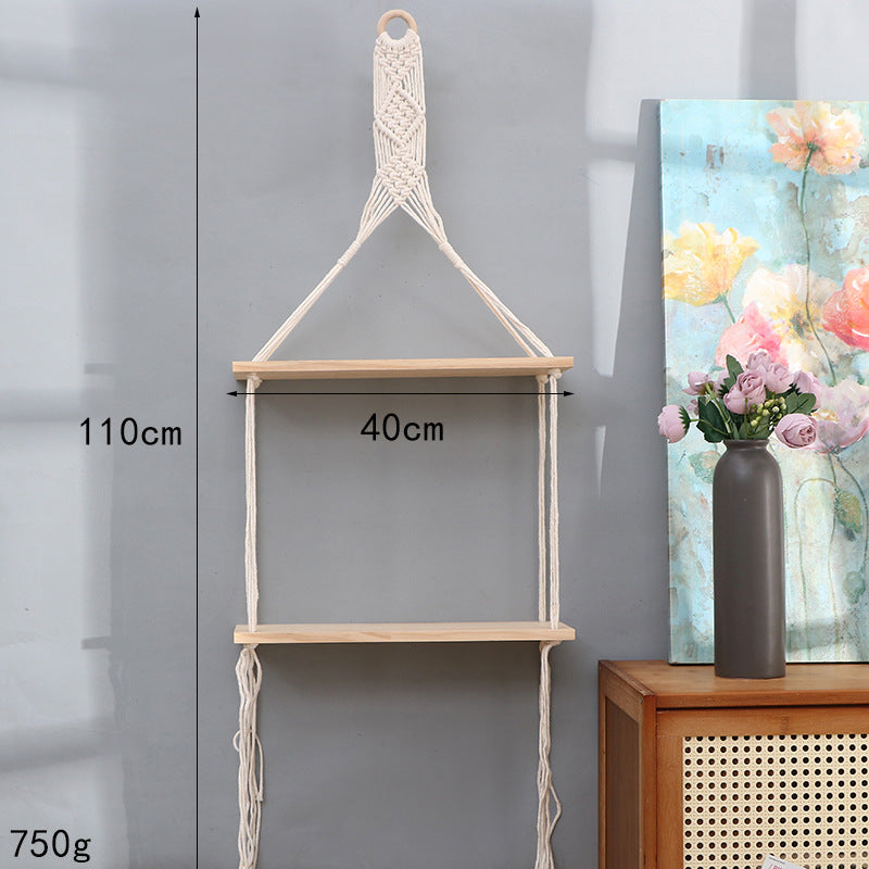 Macrame Wall Mounted Shelf Bowlift