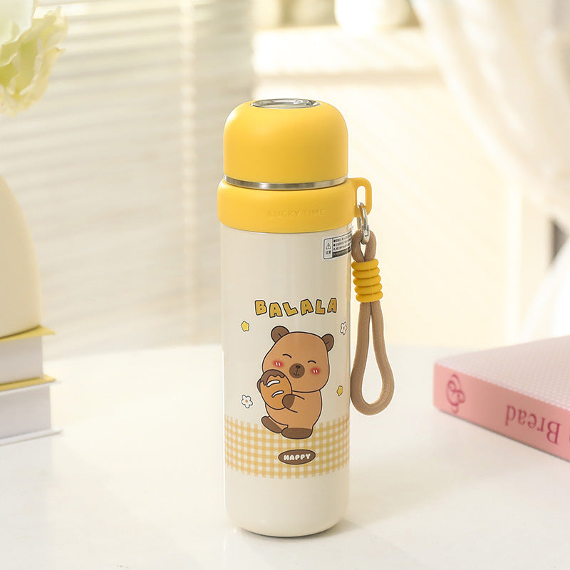 Women's Thermos Bottle in Playful Bear Design Bowlift