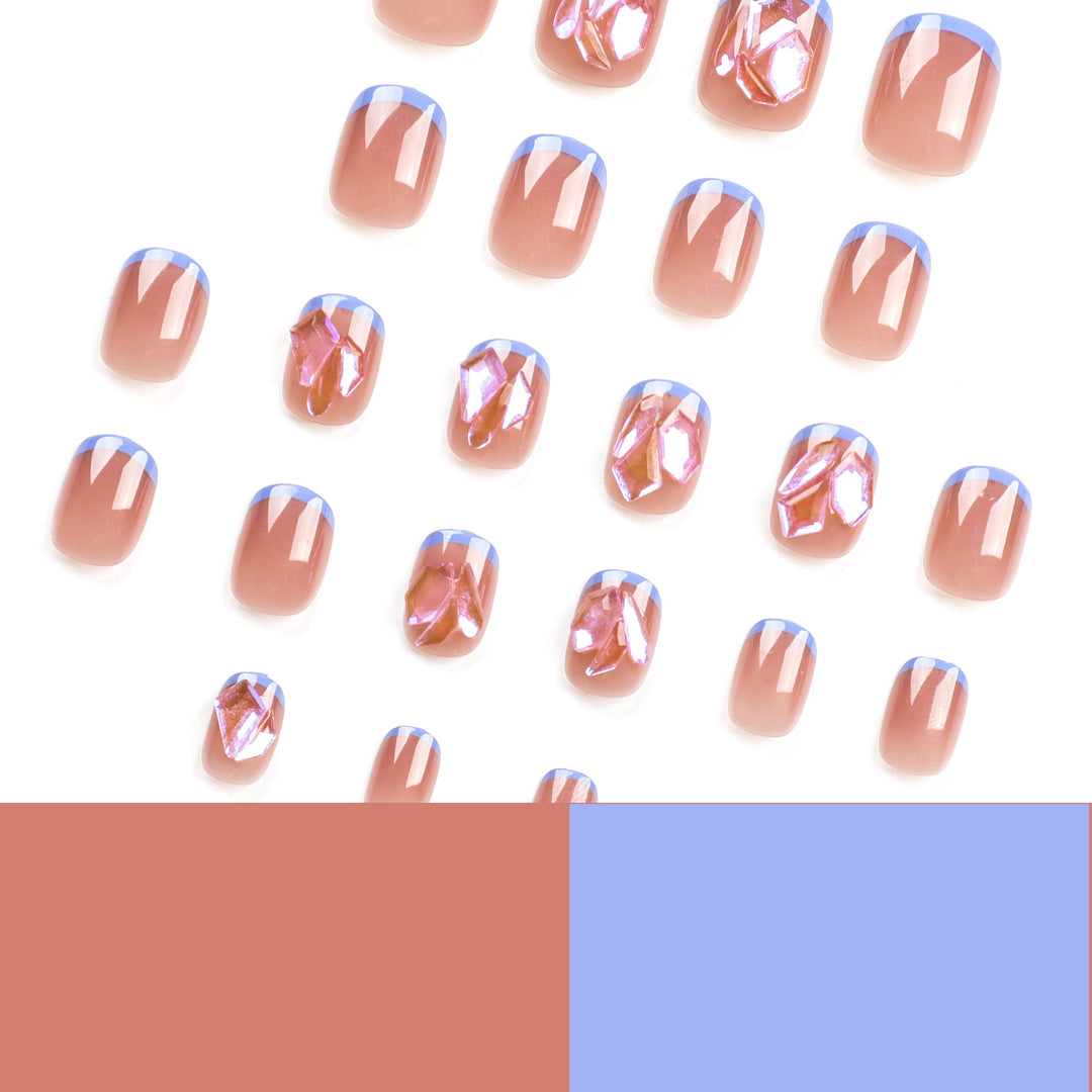Nail art with glitter and 3D design Bowlift