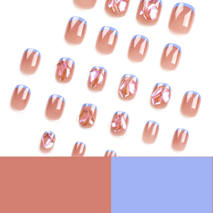 Nail art with glitter and 3D design Bowlift