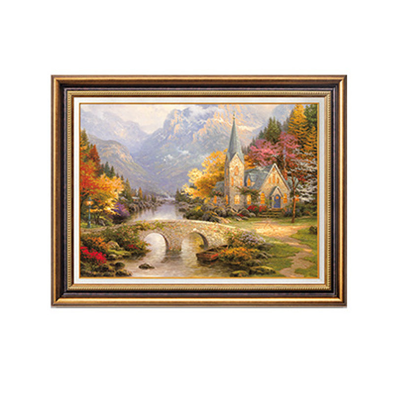 Framed Picturesque Countryside Landscape Artwork