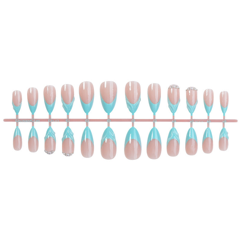 Premium Decorative Press-On Nails Set with Elegant Design Bowlift