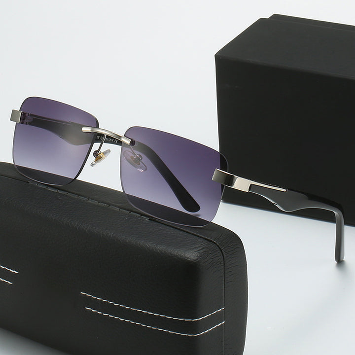 Women’s fashionable half-frame glasses with elegant metal and plastic mix Bowlift