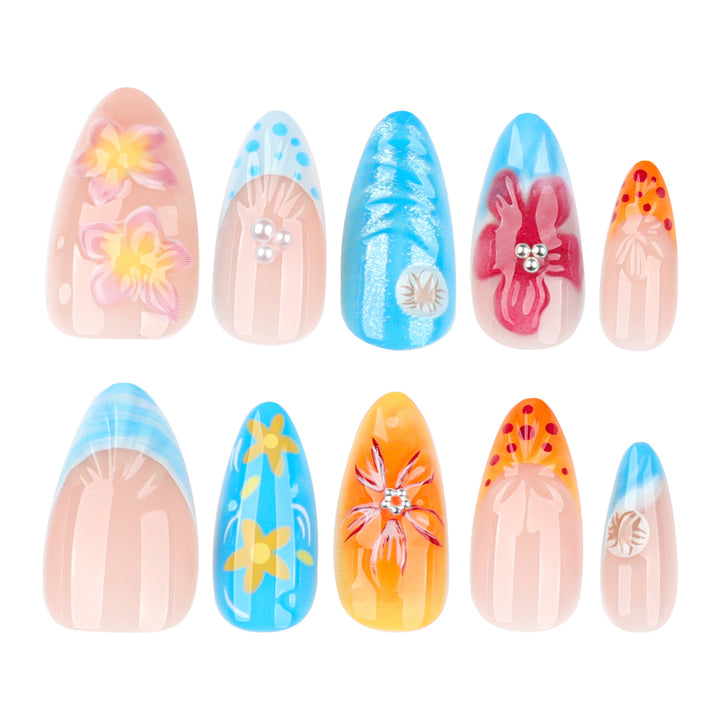 Artificial Flower Nail Art Bowlift