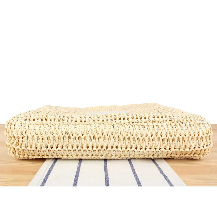 Handbag Made of Natural Wicker with Minimalist Details Bowlift