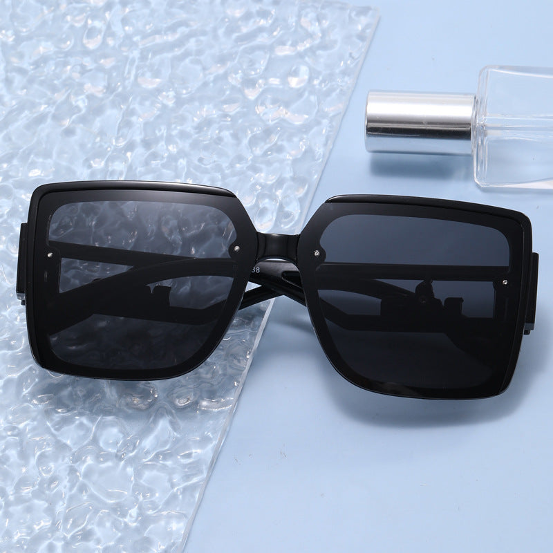 Ladies square designer sunglasses with elegant embellishments Bowlift