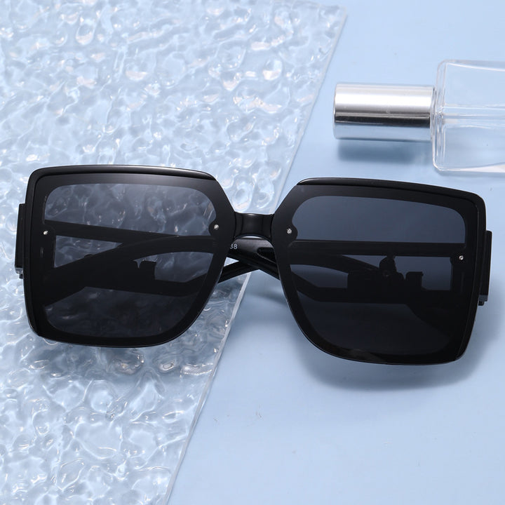 Ladies square designer sunglasses with elegant embellishments Bowlift