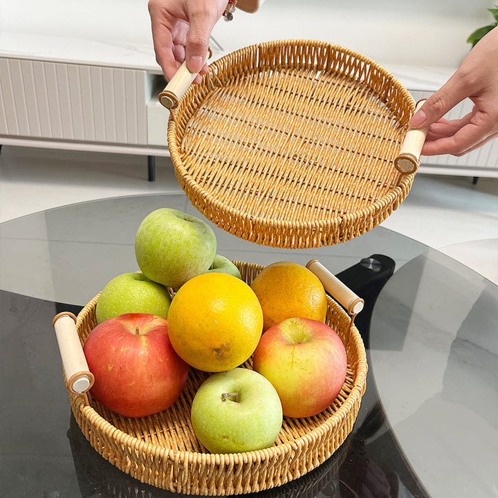Nested Woven Serving Tray Bowlift