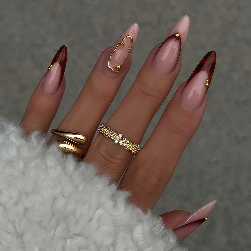 Elegant Sculpted Stiletto Press-On Nails Bowlift