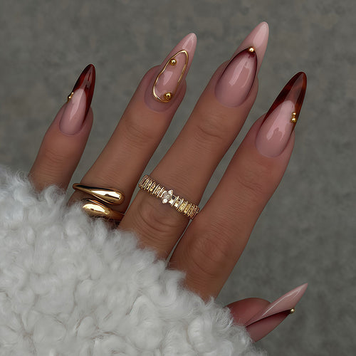 Elegant Sculpted Stiletto Press-On Nails Bowlift