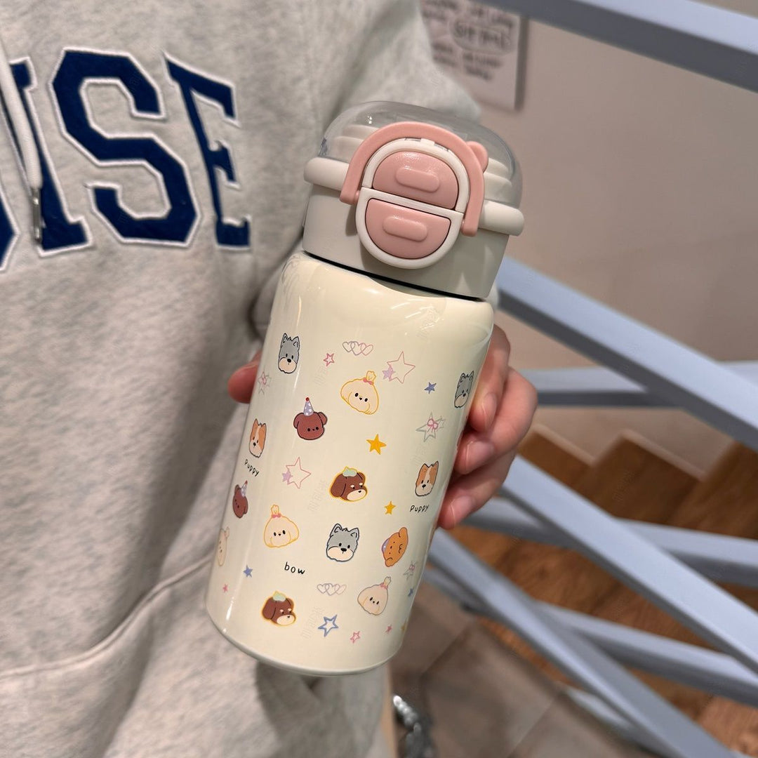 Ladies children's drinking bottle with cheerful animal design Bowlift