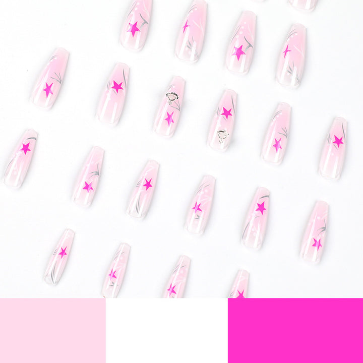 Artful Gel Nails with Elegant Floral Design Bowlift