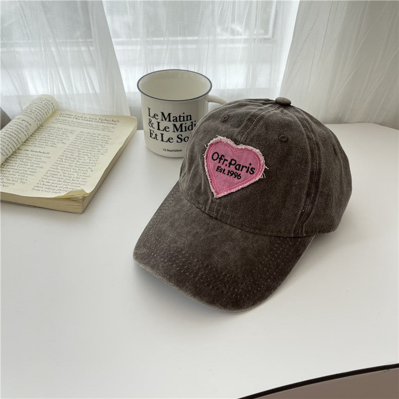 Women's Vintage-Inspired Embroidered Baseball Cap Bowlift
