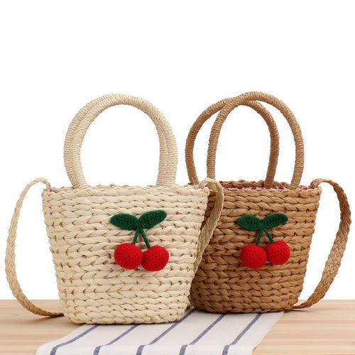 Handbag with Fruity Crochet Motif Bowlift