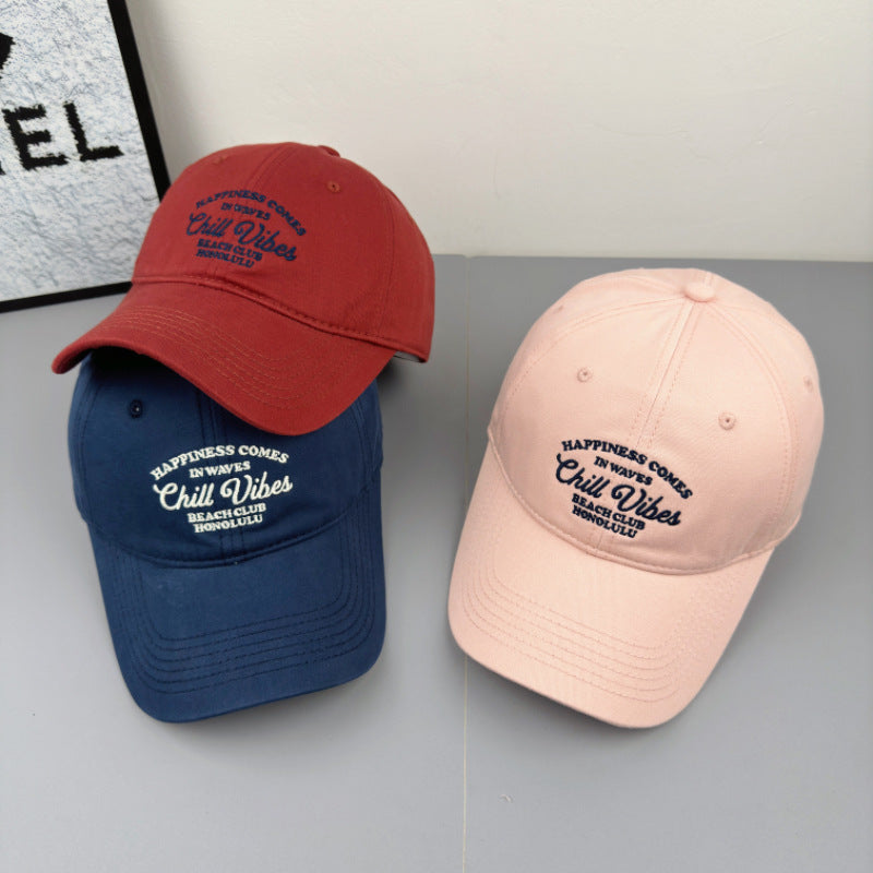 Men's Embroidered Chill Vibes Baseball Cap Bowlift