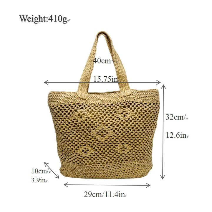 Handwoven tote bag with modern patterns Bowlift