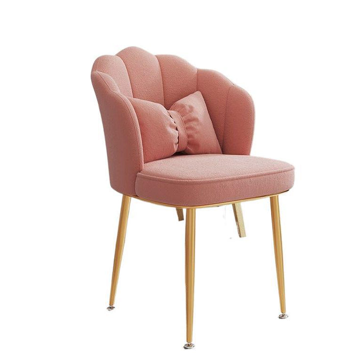Modern Accent Chair with Gold Legs Bowlift