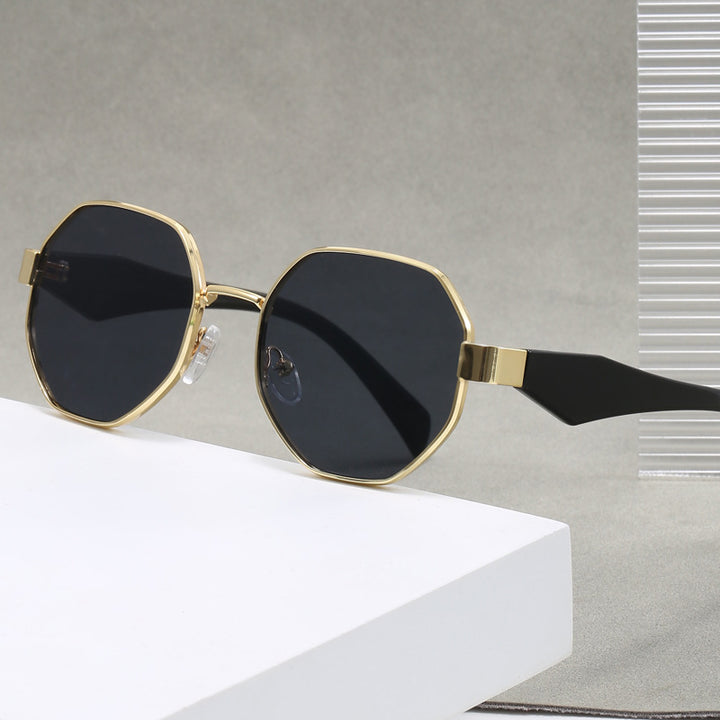 Women's fashionable sunglasses with high-quality rectangular frame and UV protection Bowlift