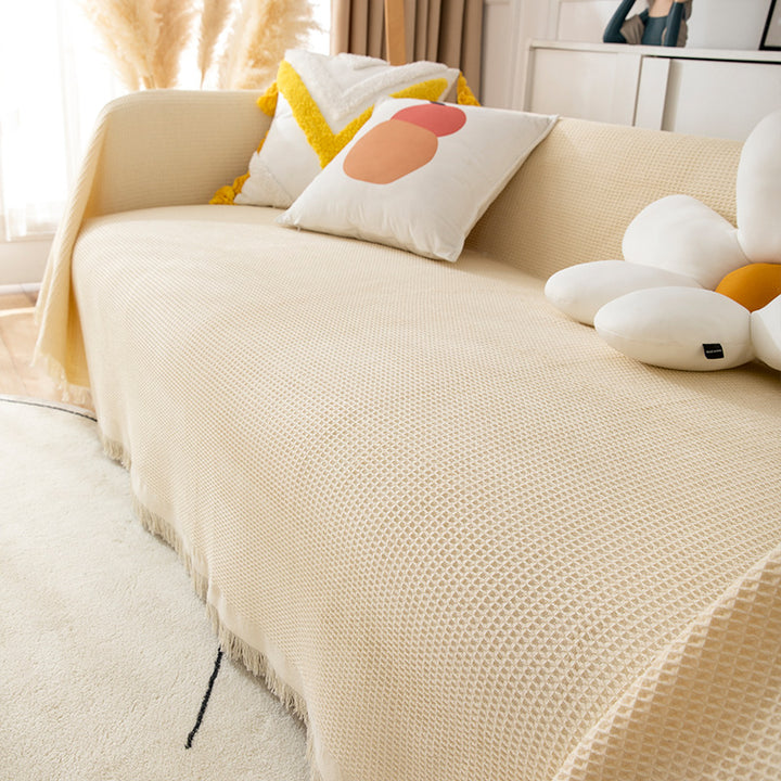 Textured Sofa Throw Blanket