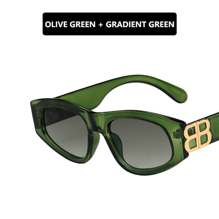 Ladies stylish cat-eye sunglasses with modern leopard pattern Bowlift