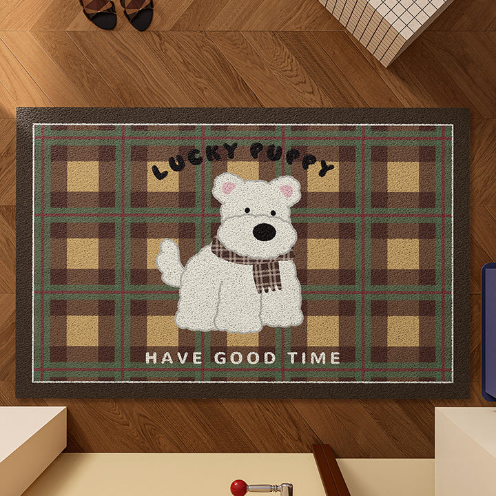 Playful Puppy-Themed Area Rug