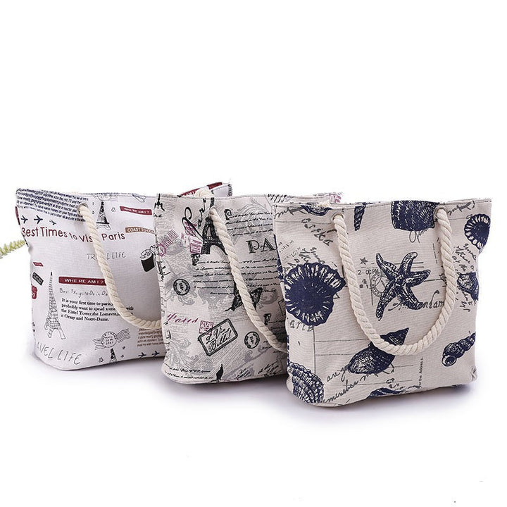 Beach bag with maritime shell motif Bowlift