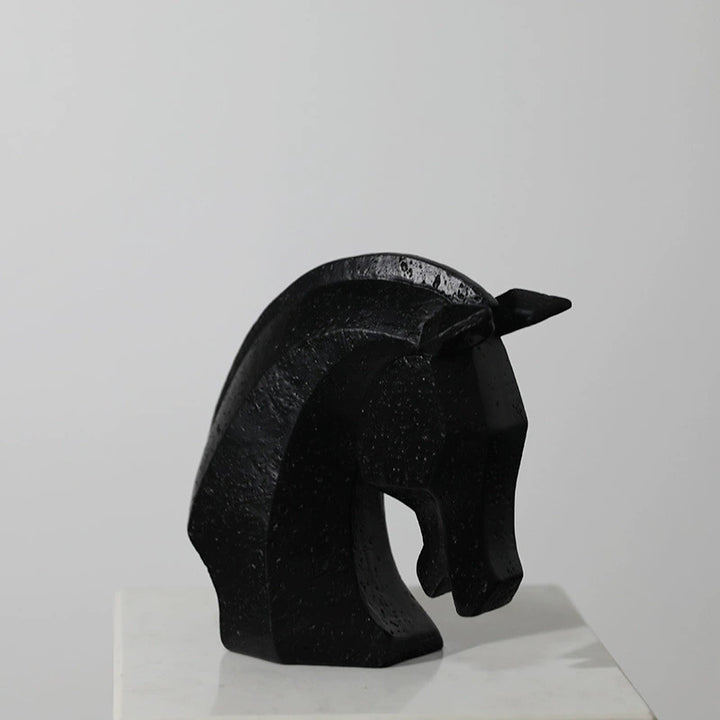 Elegant Horse Head Sculpture