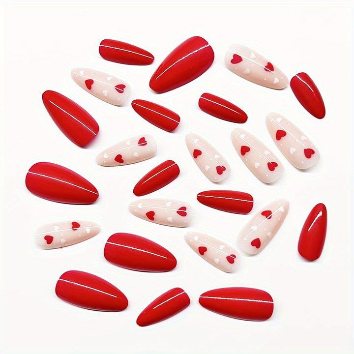 Romantic Heart Nail Art Bowlift