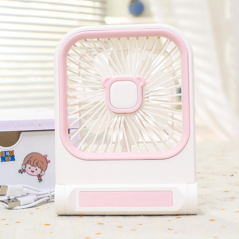 Women's Portable Fan with Cat Ears Bowlift
