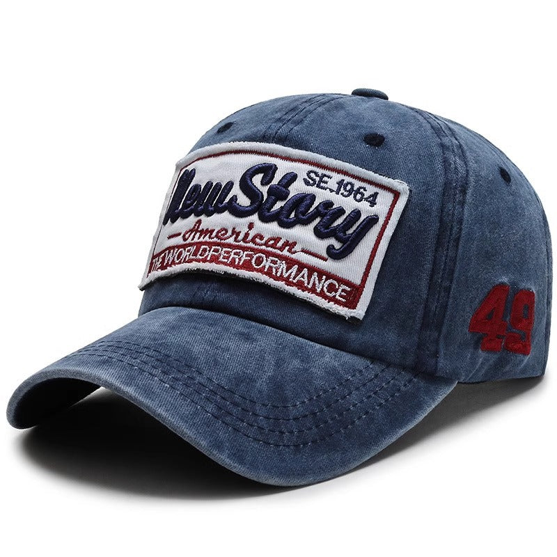 Men's Vintage-Inspired Embroidered Casual Cap Bowlift
