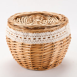 Handcrafted Woven Storage Basket Bowlift