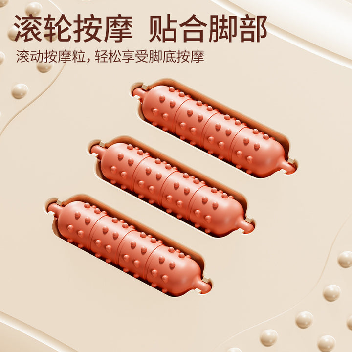 Foldable Acupressure Foot Massager and Ergonomic Footrest Bowlift