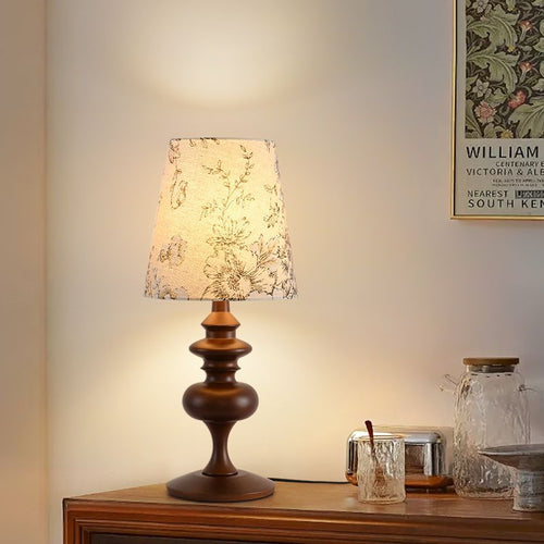 Vintage Floral Table Lamp