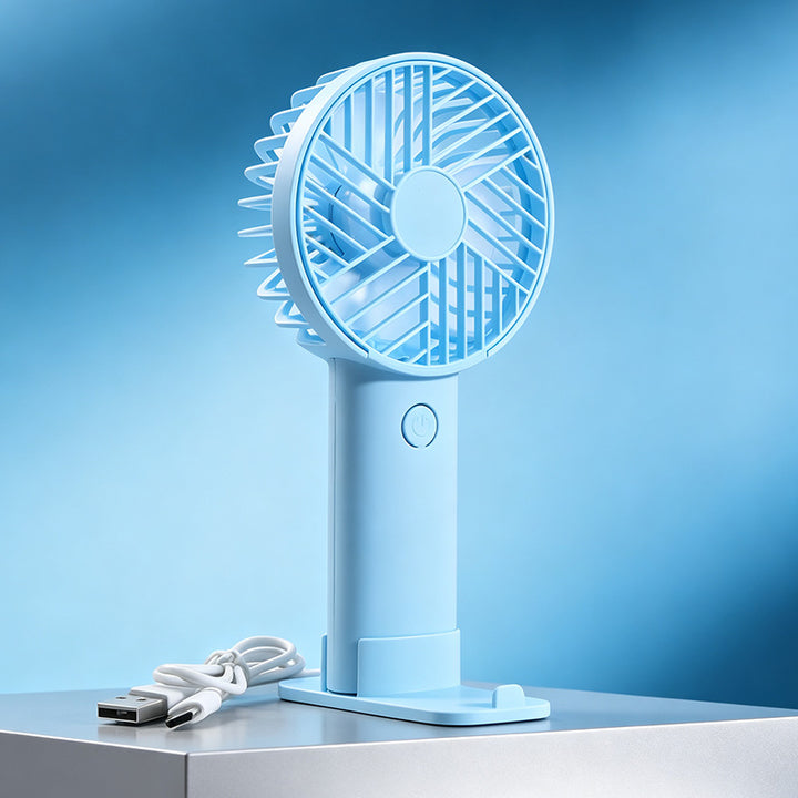 Ladies Portable Handheld Fan with Cute Bear Design Bowlift