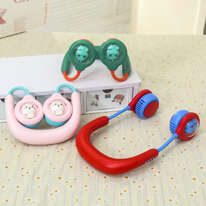 Women's Portable Neck Fan with Cooling Spray Function Bowlift