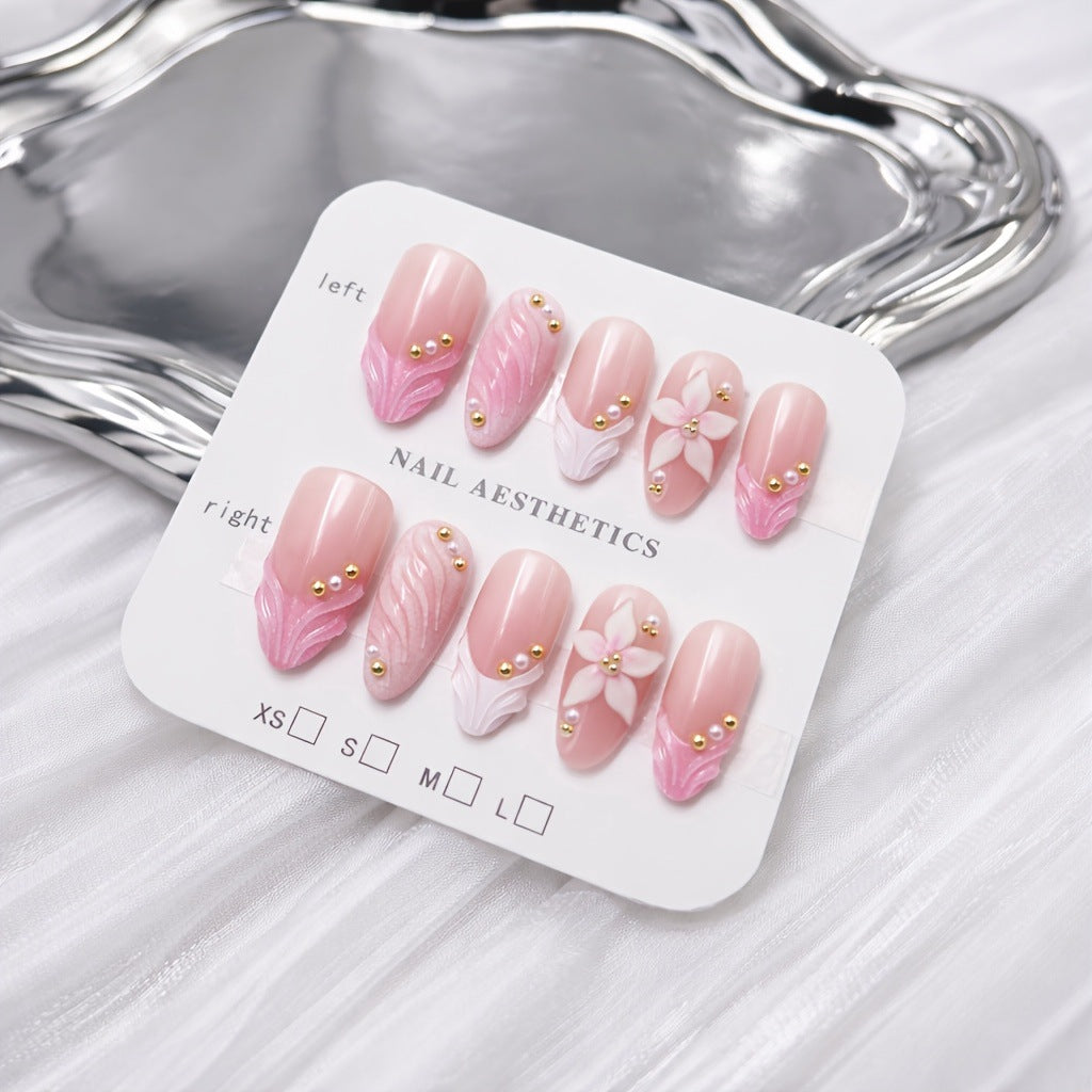 Elegant Floral Nail Set Bowlift