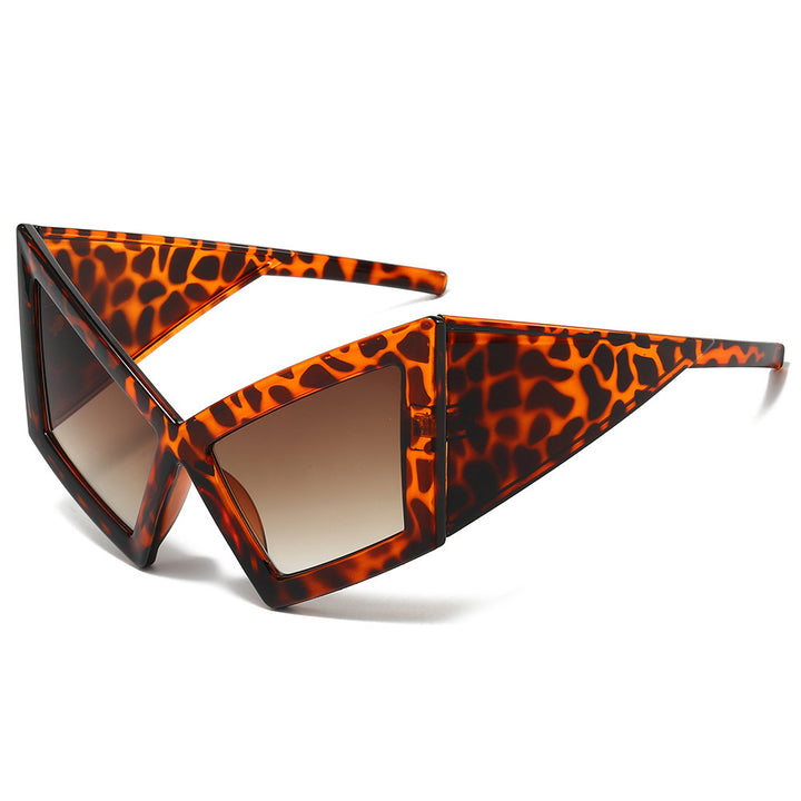 Futuristic Geometric Shield Sunglasses Bowlift