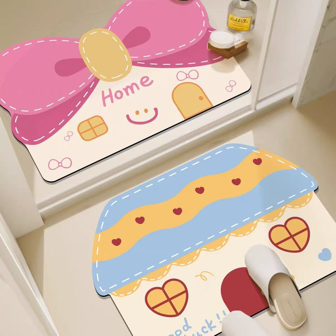 Playful Hamburger-Themed Bath Mat Bowlift
